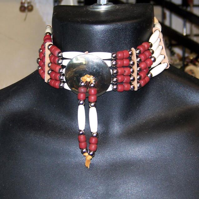 Indian bone hot sale choker necklace